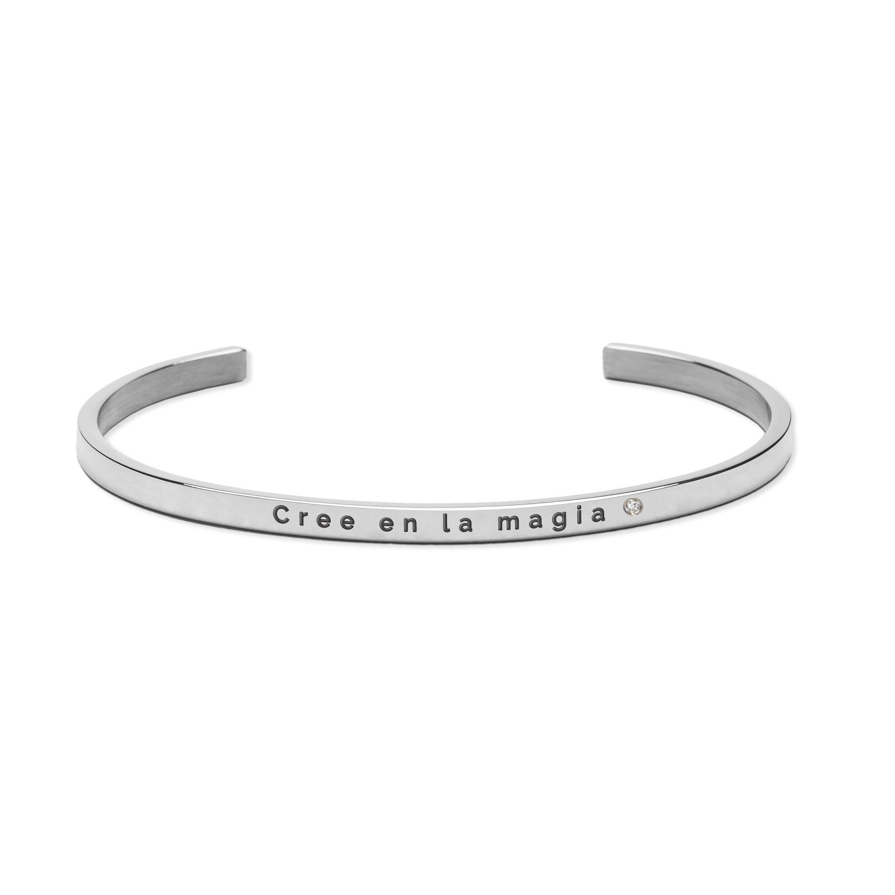 Pulsera Grabada "Cree en la magia" - Acero I Inoxidable I Hipoalergénico