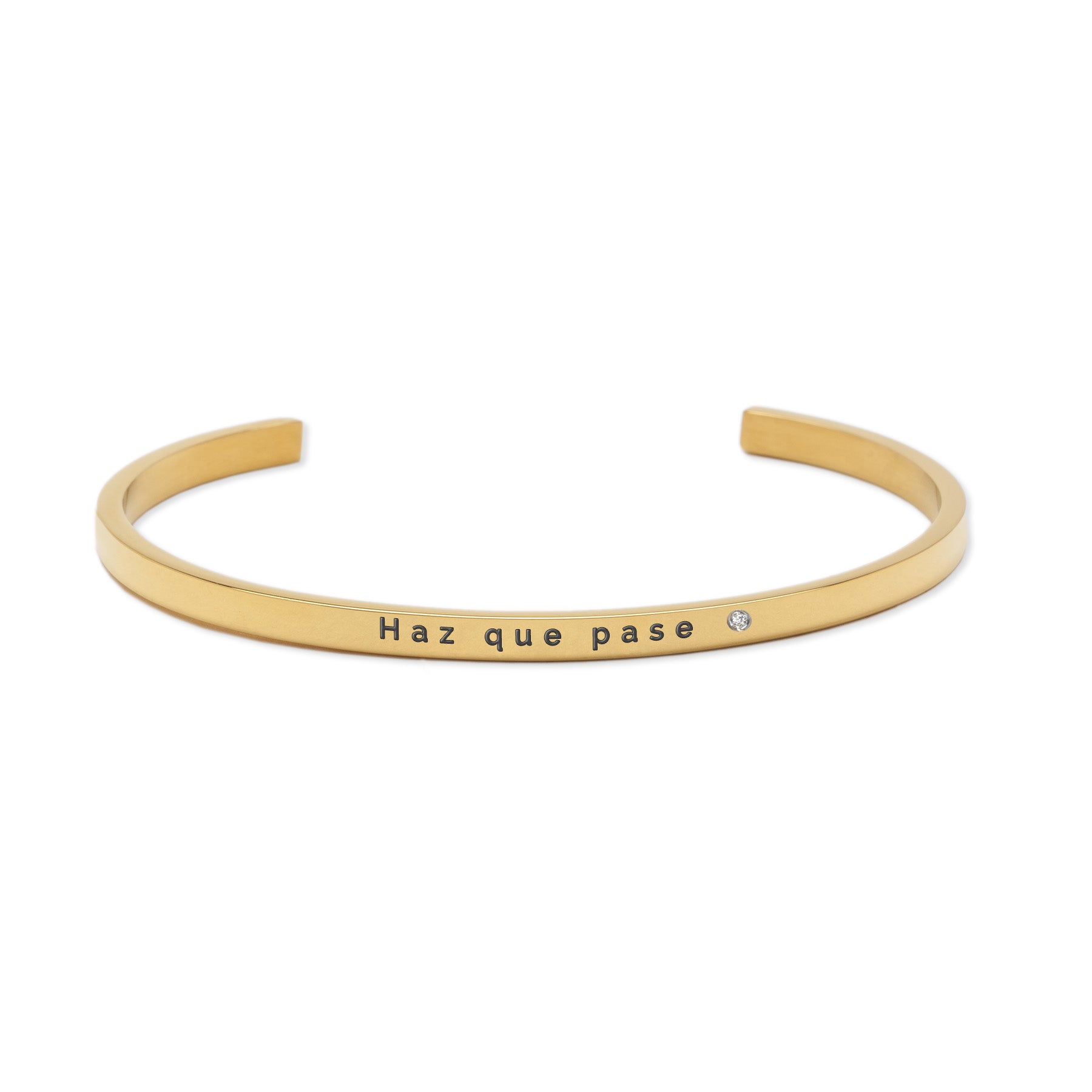 Pulsera Grabada "Haz que pase" - Acero I Inoxidable I Hipoalergénico