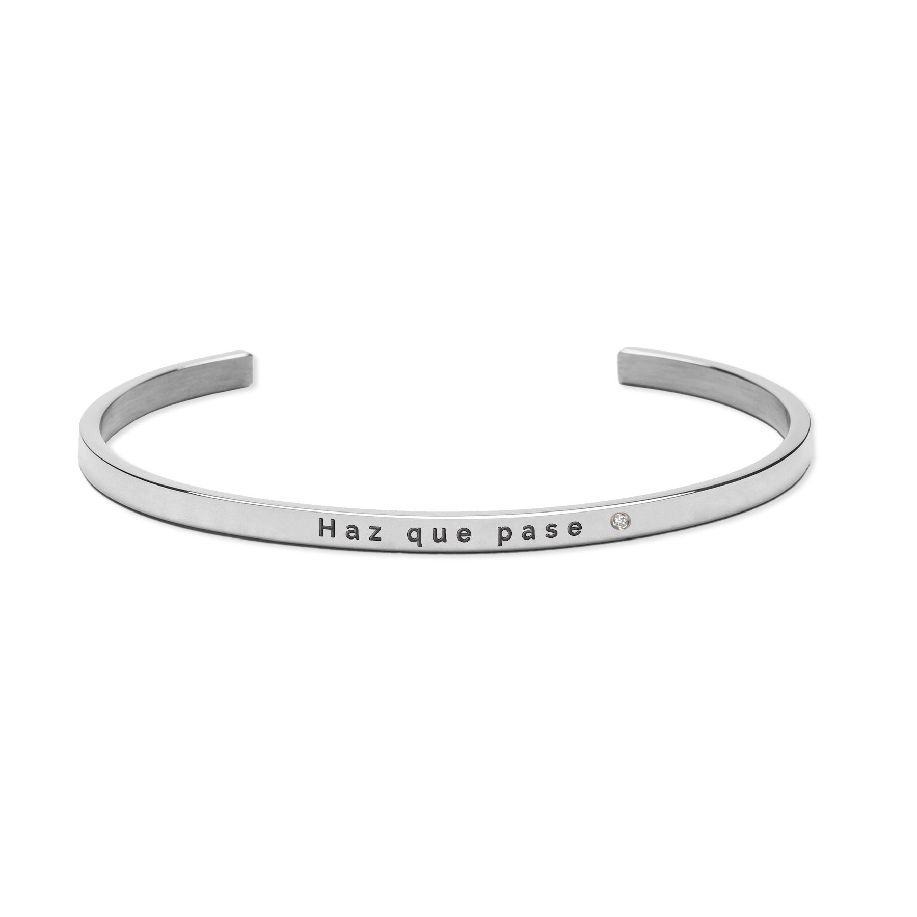 Pulsera Grabada "Haz que pase" - Acero I Inoxidable I Hipoalergénico